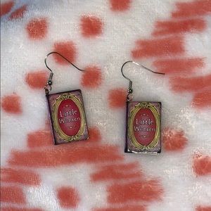 “Little Women” Book Earrings